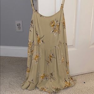 cute beige floral romper